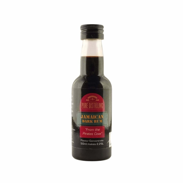 Pure Distilling Rum Jamaican Dark Rum Essence 50mL - Flavours 2.25L of Neutral Alcohol - Distillery King Australia