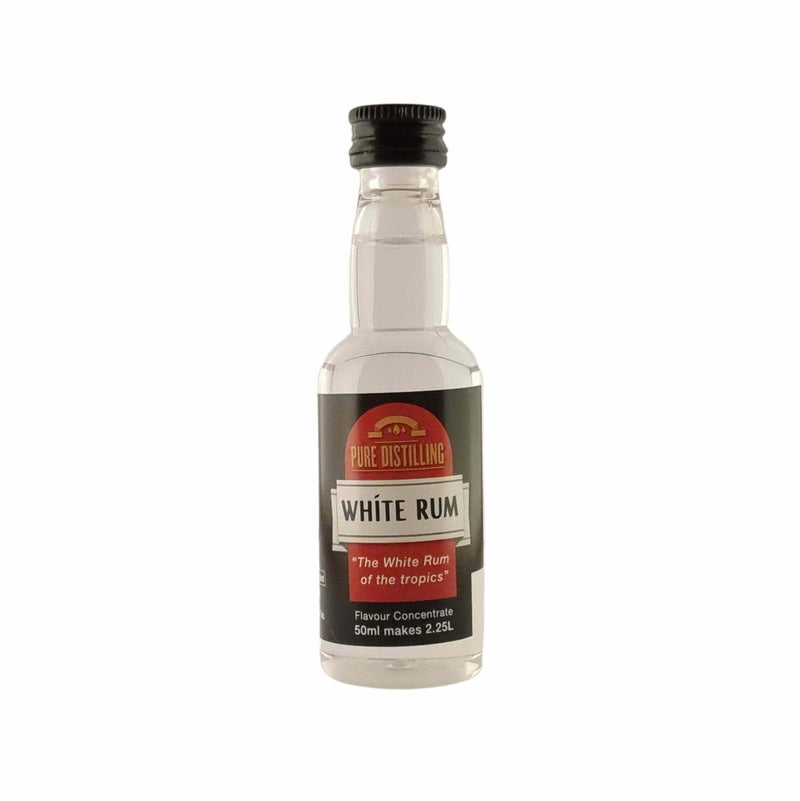 Pure Distilling Rum White Rum Essence 50mL - Flavours 2.25L of Neutral Alcohol - Distillery King Australia