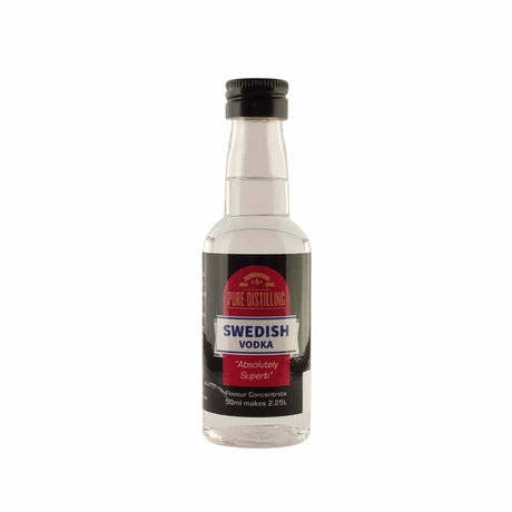 Pure Distilling Vodka Swedish Essence 50mL - Flavours 2.25L of Neutral Alcohol - Distillery King Australia