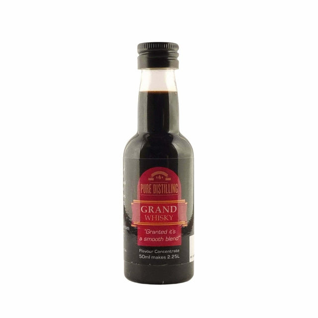 Pure Distilling Whiskey Grand Whisky Essence 50mL - Flavours 2.25L of Neutral Alcohol - Distillery King Australia