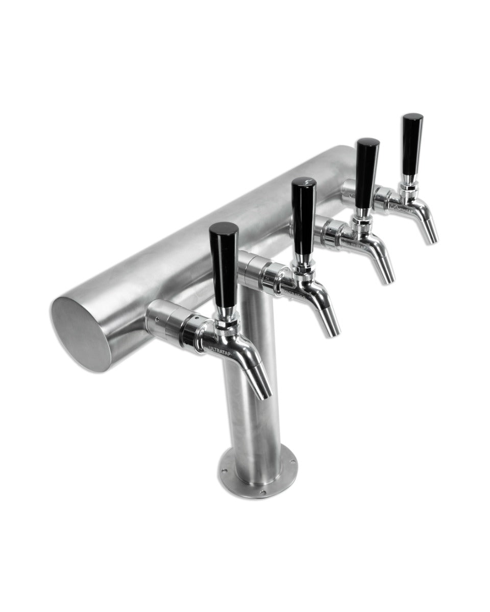 Ultra T FasTap quad 4 tap T-bar beer tower