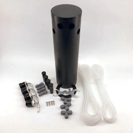 Quadruple Tap Black Phantom Font Kit with duotight Short shanks and Black handles(Without Tap) - Distillery King Australia