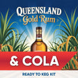Queensland Gold Rum and Cola ready-to-keg kit