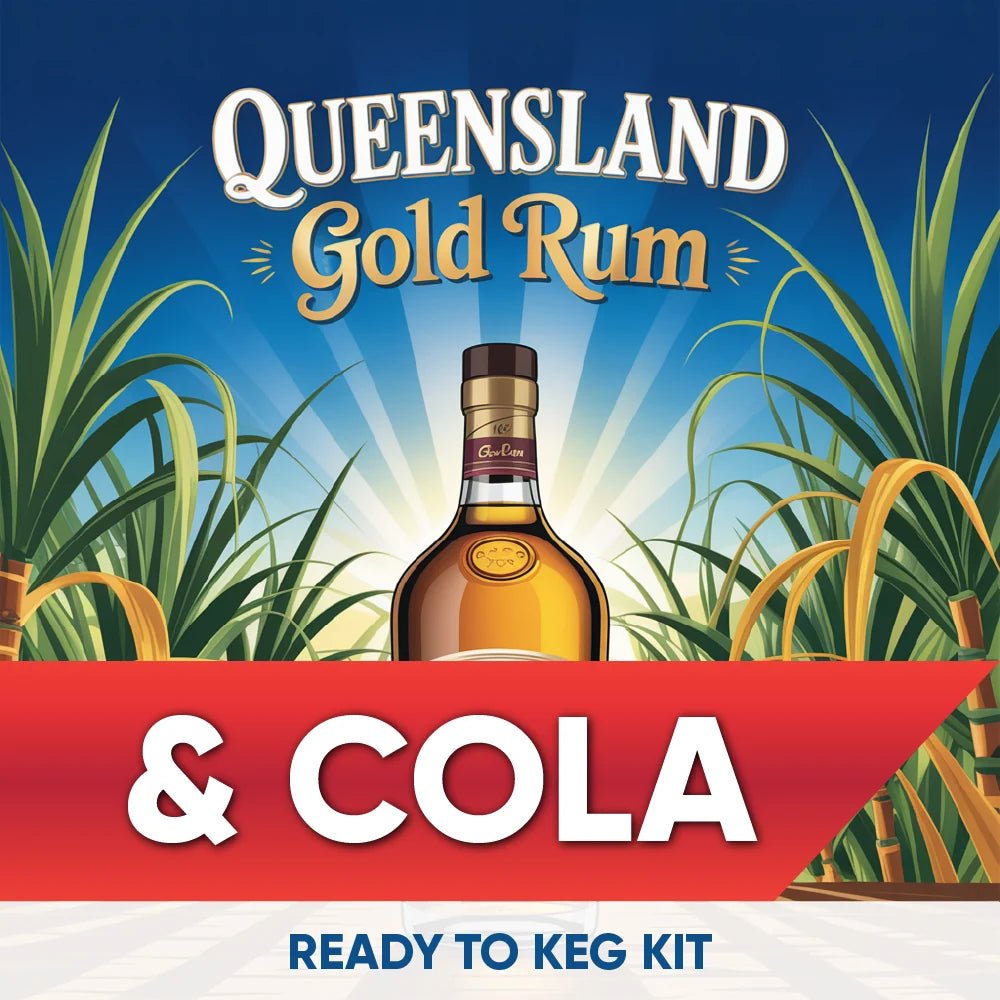 Queensland Gold Rum and Cola ready-to-keg kit