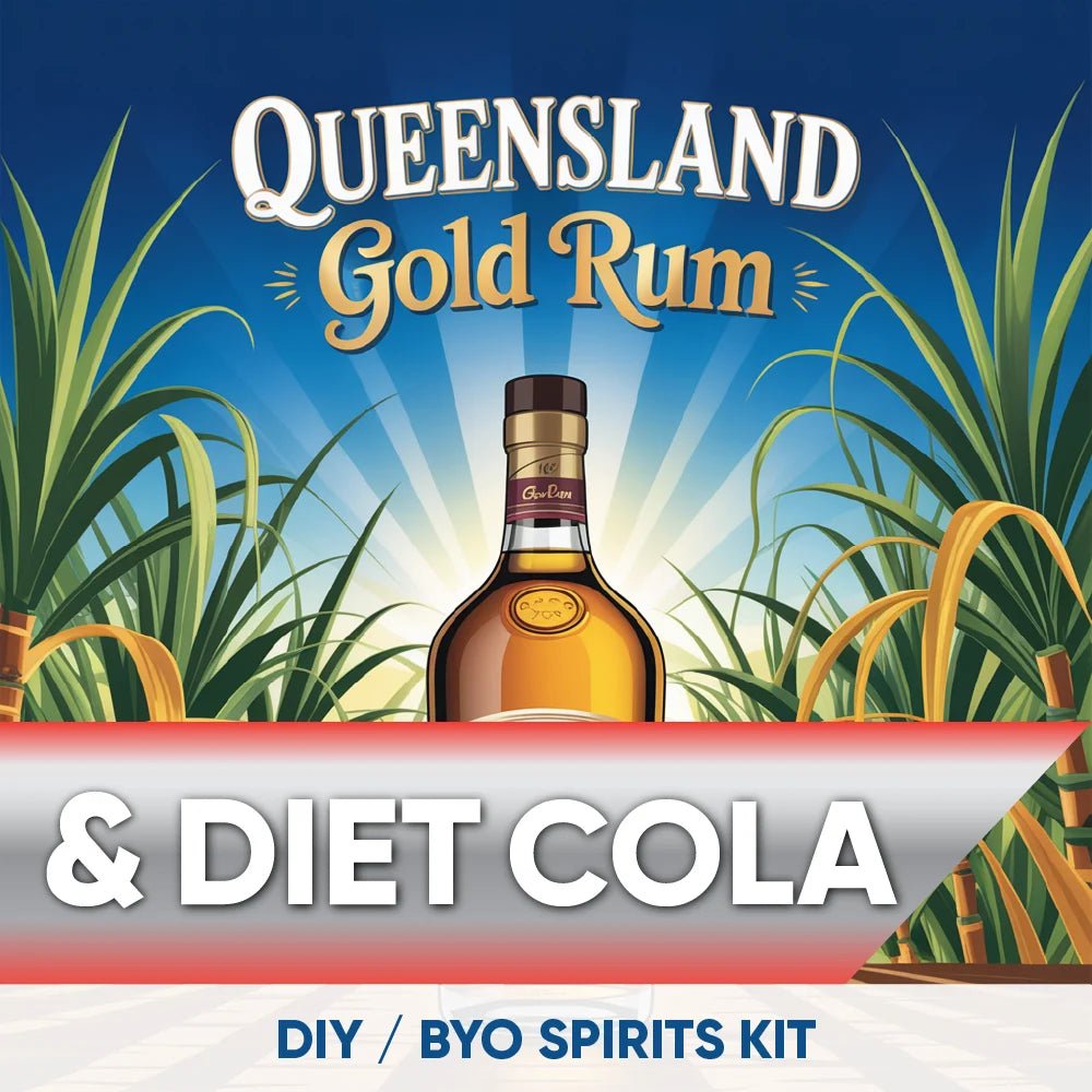 Queensland Gold Rum and Diet Cola DIY BYO spirits keg kit