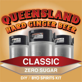 Queensland Hard Ginger Beer Zero Sugar DIY BYO spirits keg mix kit
