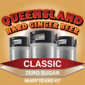 Queensland Hard Ginger Beer Zero Sugar ready-to-keg kit