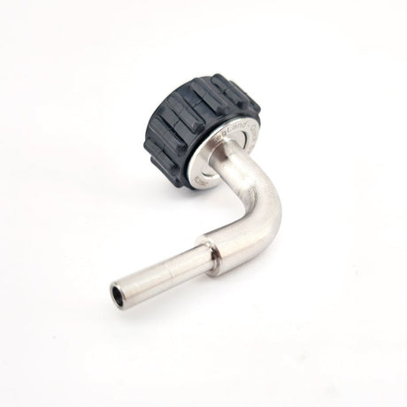 Quick swivel connector 6.35mm elbow barb