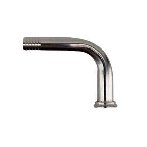 Stainless steel elbow barb fitting for quick swivel connector