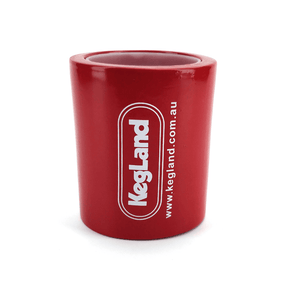 Red foam insulated stubby holder with Cannular branding
