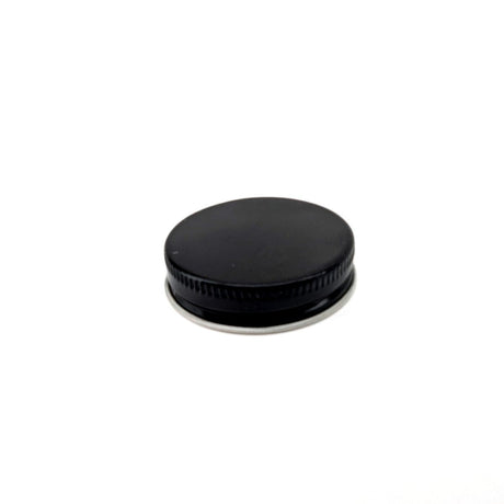 Replacement black metal growler cap