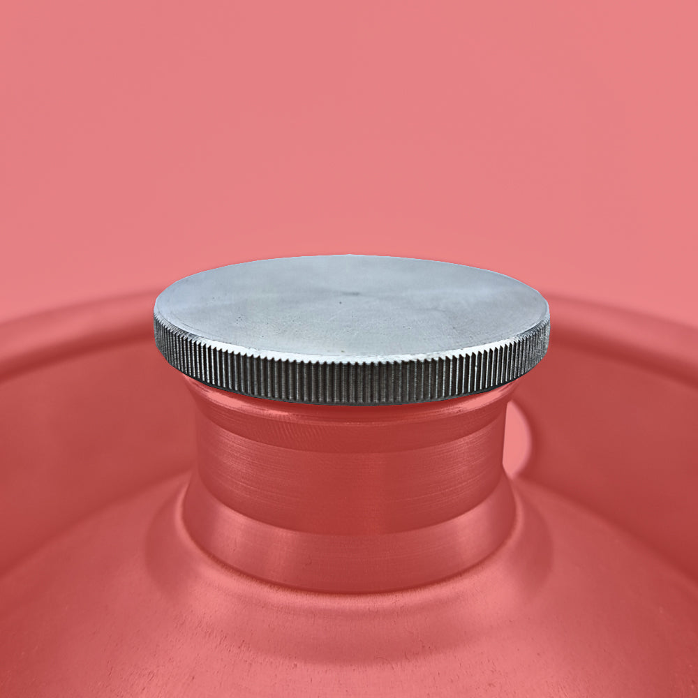Stainless steel replacement lid for mini keg