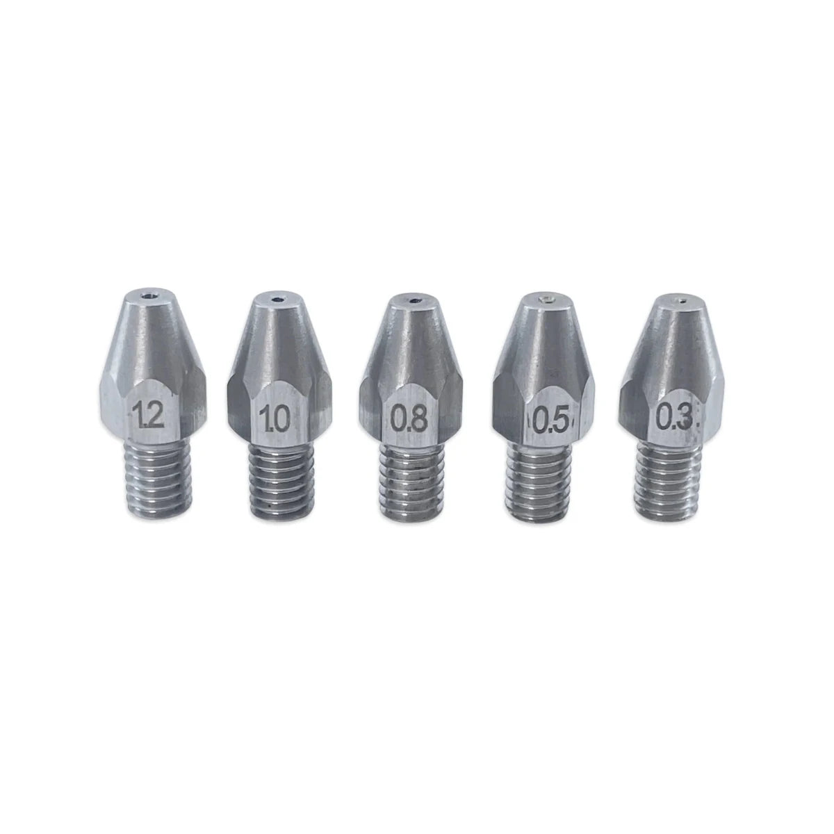Replacement PolyPhoenix Air Still - Restrictor Nipple Set (0.3mm, 0.5mm, 0.8mm, 1.0mm. 1.20mm)