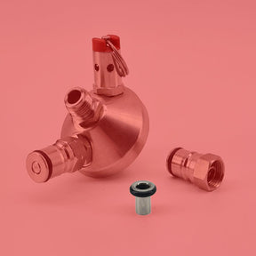 Replacement short stainless keg dip tube for mini keg ball lock tapping head