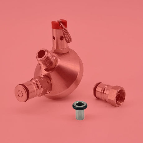 Replacement short stainless keg dip tube for mini keg ball lock tapping head