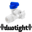 duotight RO filter diverter valve with faucet adapter, 6.35mm 1/4 inch