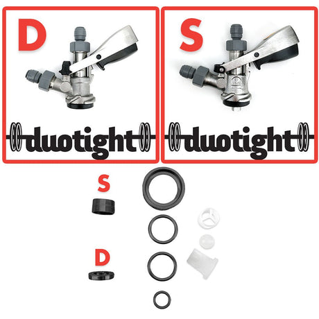 Seal kit for D-Type and S-Type keg coupler