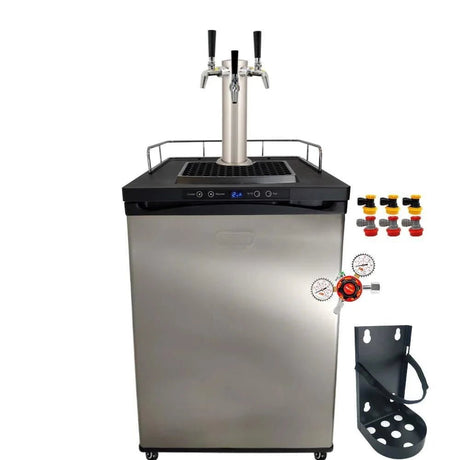 Series X Kegerator 3 Tap Triple Tap Three Tap PREMIUM BUNDLE 3x Taps with 3 New Kegs, Gas & Disconnects - Distillery King Australia
