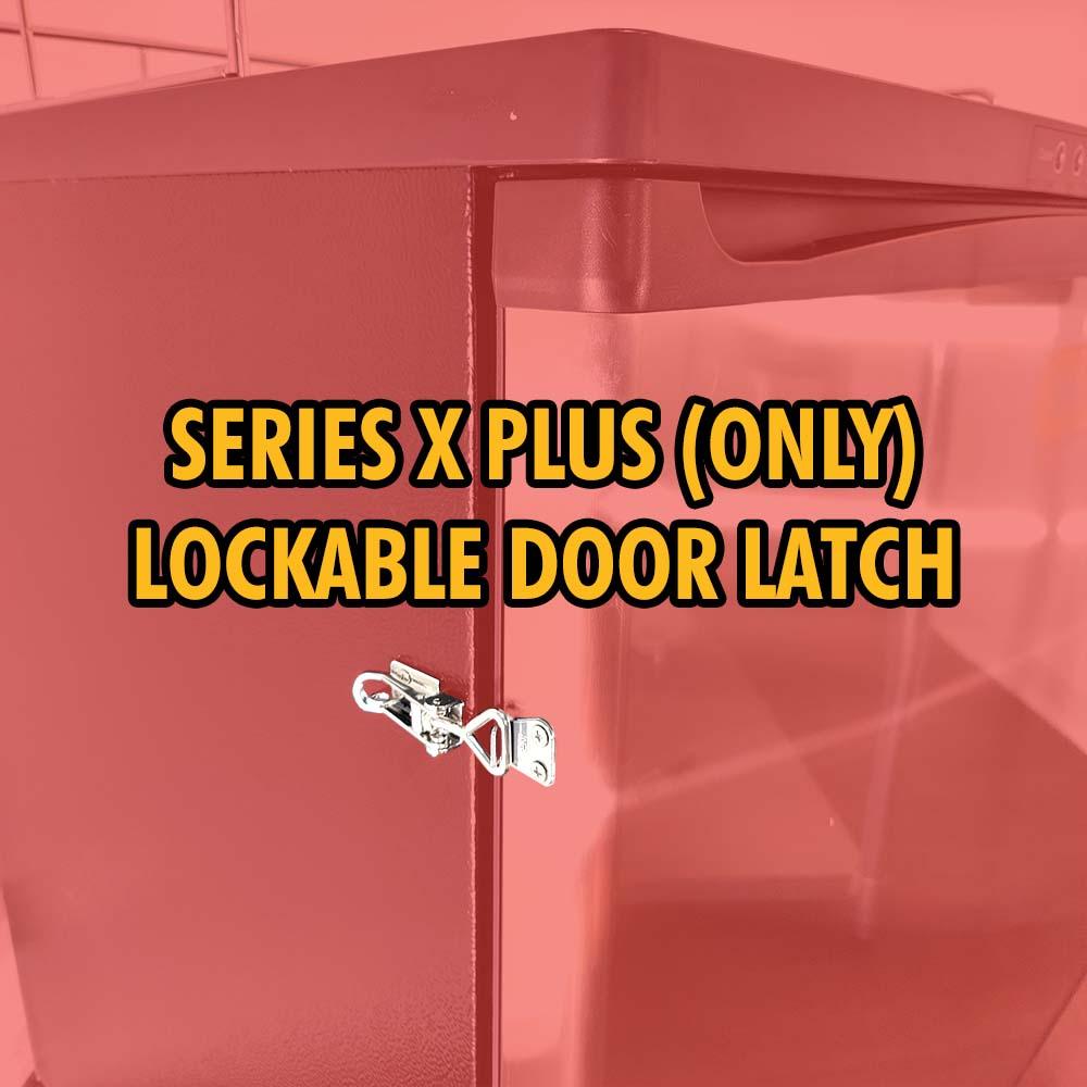 Series X Plus Kegerator stainless steel door latch clamp