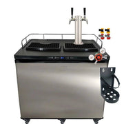 Series X Plus Kegerator for 2x Commercial 50L Kegs - 1x Double Tap (Left or Right) - Fits 2x 50L commercial kegs - Distillery King Australia