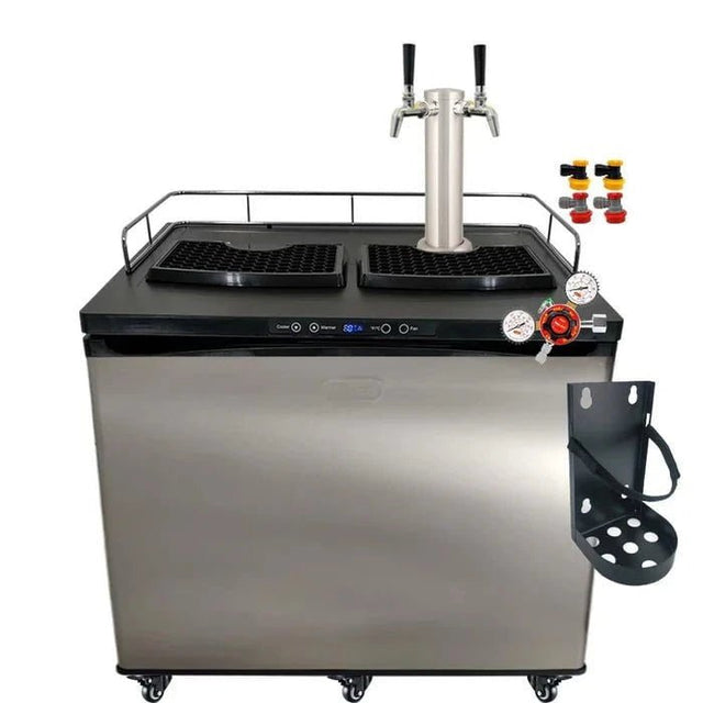 Series X Plus Kegerator for 2x Commercial 50L Kegs - 1x Double Tap (Left or Right) - Fits 2x 50L commercial kegs - Distillery King Australia