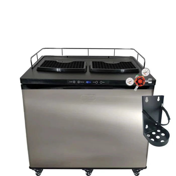 Series X Plus Kegerator for 2x Commercial 50L Kegs - 2x Single Taps - Fits 2x 50L commercial kegs - Distillery King Australia