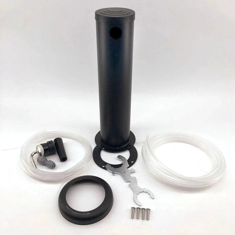 Single Tap Black Phantom Font Kit with duotight Short Shank and Black handle (Without Tap) - Distillery King Australia