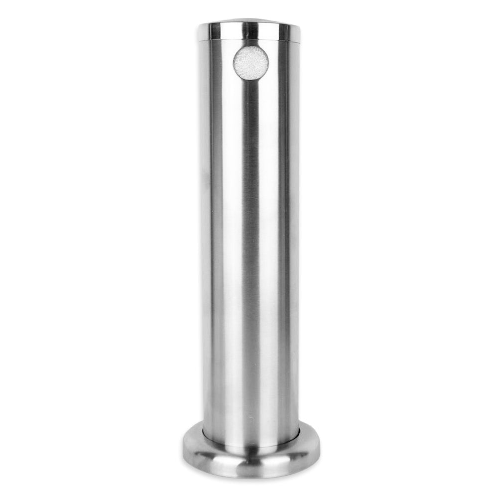 Single tap brushed stainless font