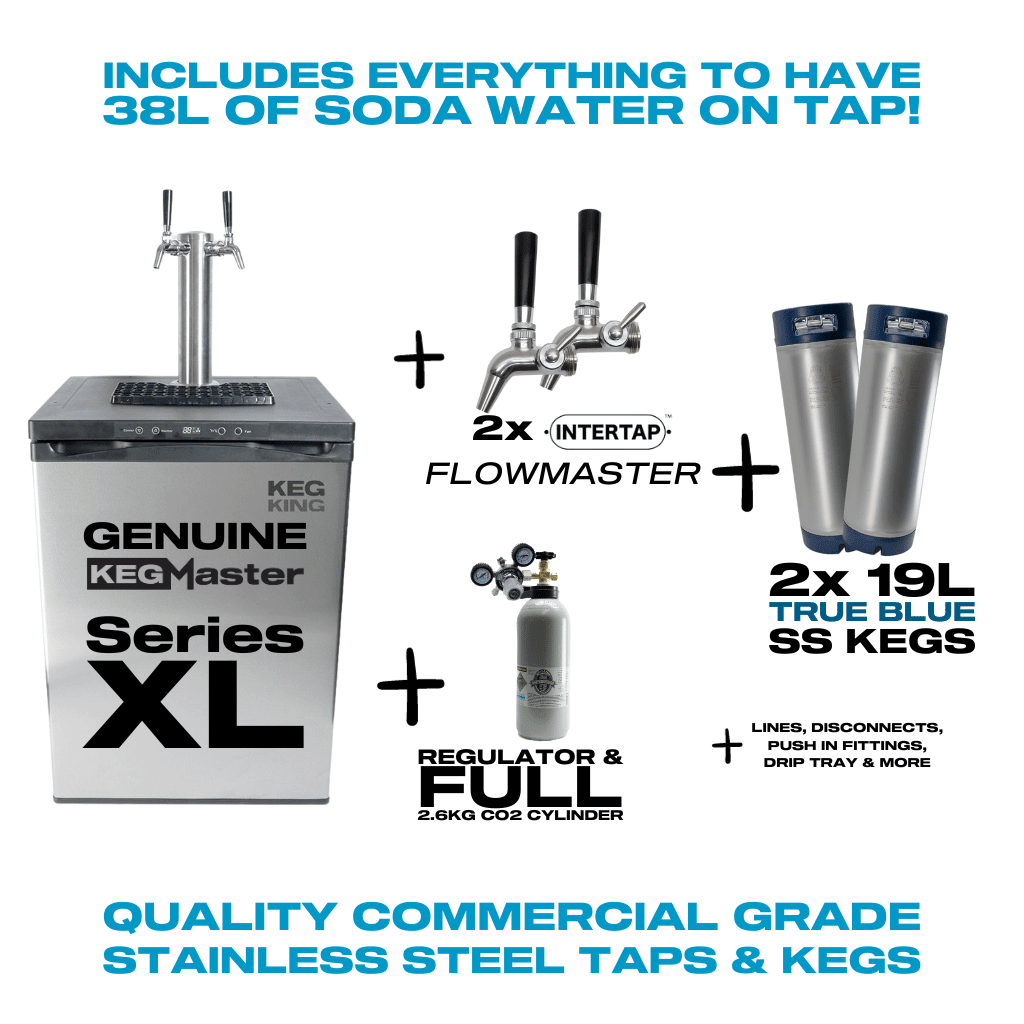 SodaMaster KegMaster Premium Sparkling Water Soda System