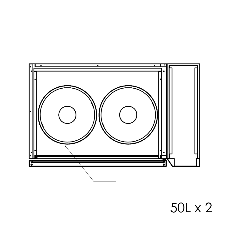 Solstice Duo kegerator diagram