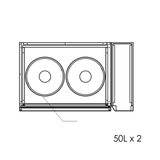Solstice Duo kegerator diagram
