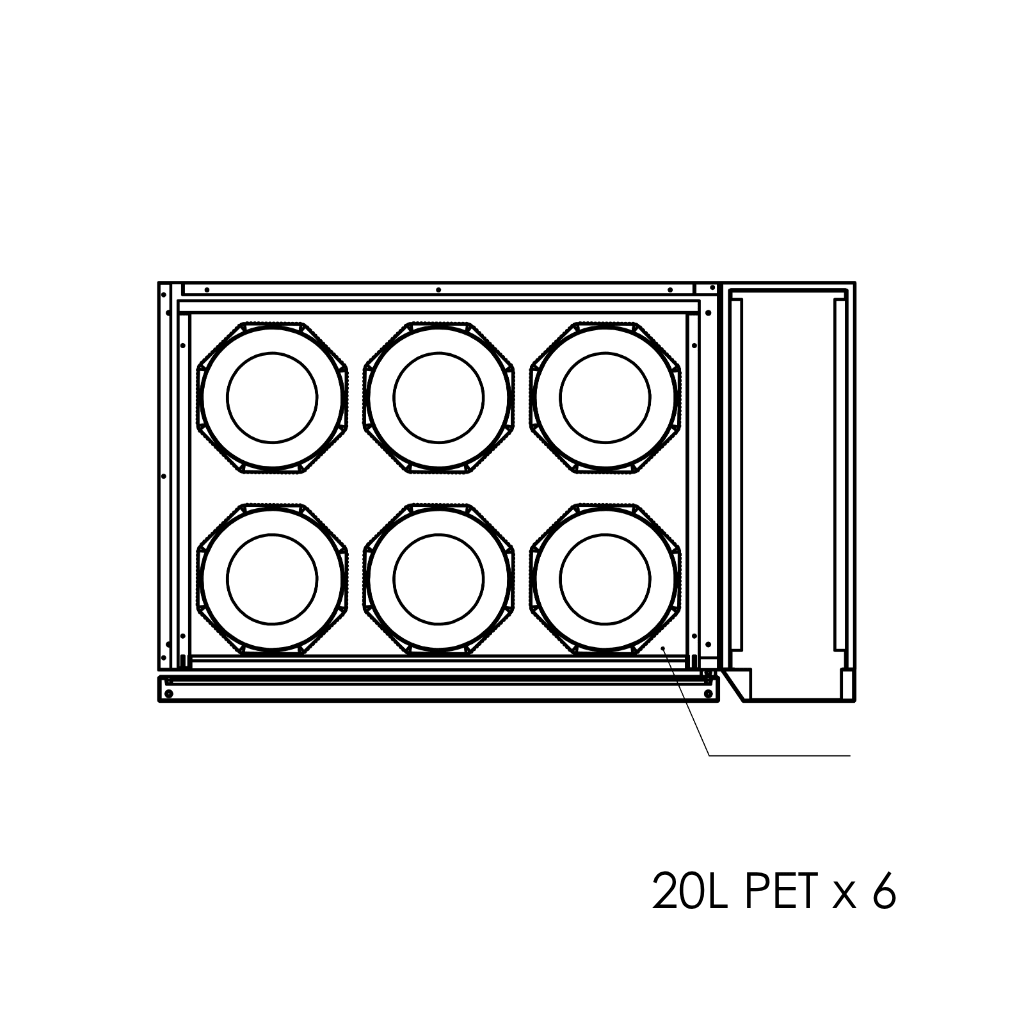 Solstice Duo kegerator diagram