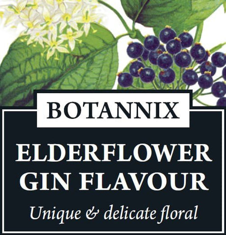 Spirits Unlimited Botannix Gin Elderflower Essence 50mL (Flavours 2.25L of Neutral Spirit) - Distillery King Australia