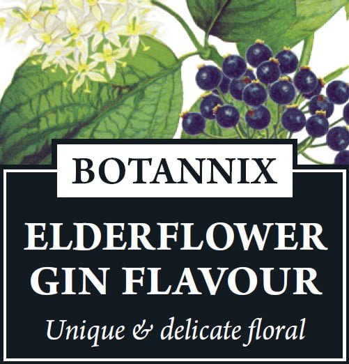 Spirits Unlimited Botannix Gin Elderflower Essence 50mL (Flavours 2.25L of Neutral Spirit) - Distillery King Australia