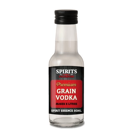Spirits Unlimited Premium Vodka Grain Essence 50mL (Flavours 5L of Neutral Spirit) - Distillery King Australia