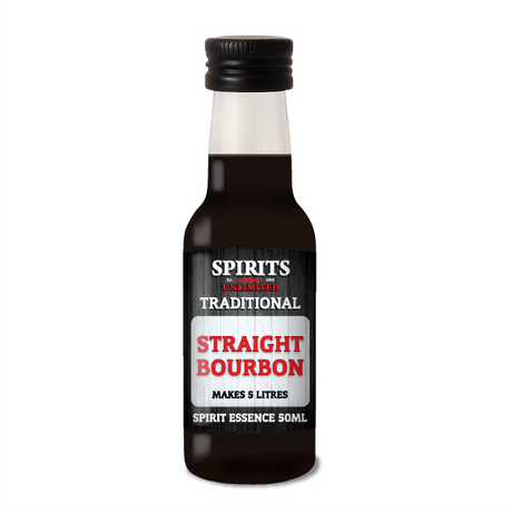 Spirits Unlimited Traditional Bourbon Straight Essence 50mL (Flavours 5L of Neutral Spirit) - Distillery King Australia