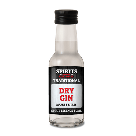 Spirits Unlimited Traditional Gin Essence 50mL (Flavours 5L of Neutral Spirit) - Distillery King Australia