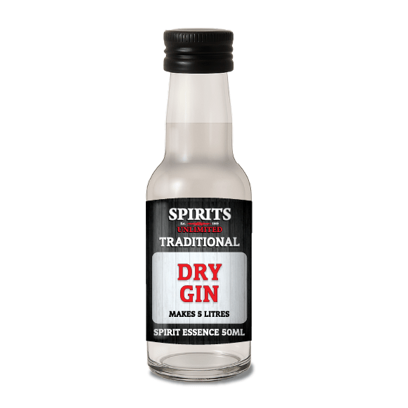 Spirits Unlimited Traditional Gin Essence 50mL (Flavours 5L of Neutral Spirit) - Distillery King Australia