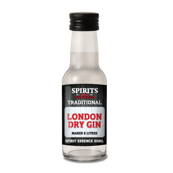 Spirits Unlimited Traditional Gin London Dry Essence 50mL (Flavours 5L of Neutral Spirit) - Distillery King Australia