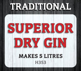 Spirits Unlimited Traditional Gin Superior Dry Essence 50mL (Flavours 5L of Neutral Spirit) - Distillery King Australia
