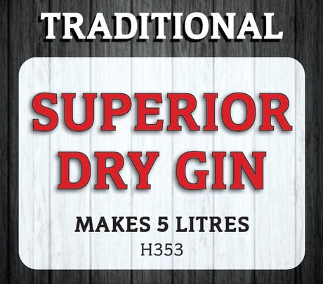 Spirits Unlimited Traditional Gin Superior Dry Essence 50mL (Flavours 5L of Neutral Spirit) - Distillery King Australia