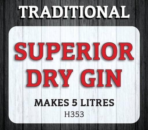 Spirits Unlimited Traditional Gin Superior Dry Essence 50mL (Flavours 5L of Neutral Spirit) - Distillery King Australia
