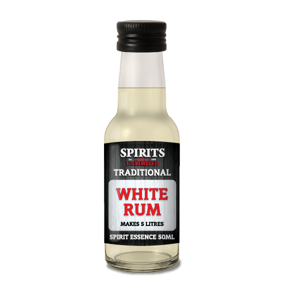 Spirits Unlimited Traditional Rum White Essence 50mL (Flavours 5L of Neutral Spirit) - Distillery King Australia