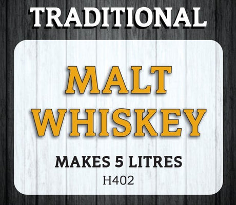 Spirits Unlimited Traditional Whiskey Malt Essence 50mL (Flavours 5L of Neutral Spirit) - Distillery King Australia