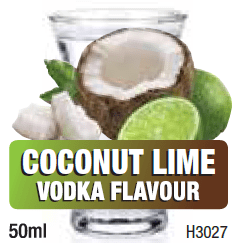 Spirits Unlimited Vodka Coco Lime Spirit Essence 50mL (Flavours 1L) - Distillery King Australia