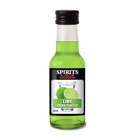 Spirits Unlimited Vodka Fruit Lime Essence 50mL (Flavours 1L of Neutral Spirit) - Distillery King Australia