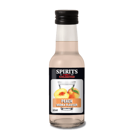 Spirits Unlimited Vodka Fruit Peach Essence 50mL (Flavours 1L of Neutral Spirit) - Distillery King Australia