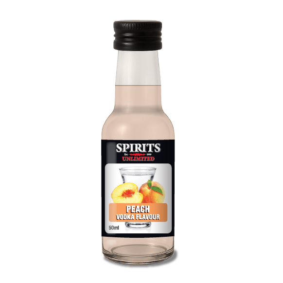 Spirits Unlimited Vodka Fruit Peach Essence 50mL (Flavours 1L of Neutral Spirit) - Distillery King Australia