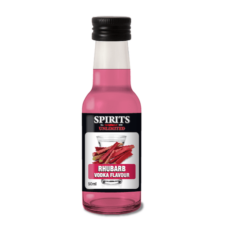 Spirits Unlimited Vodka Fruit Rhubarb Essence 50mL (Flavours 1L of Neutral Spirit) - Distillery King Australia