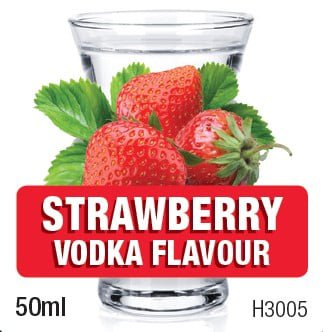 Spirits Unlimited Vodka Fruit Strawberry Essence 50mL (Flavours 1L of Neutral Spirit) - Distillery King Australia